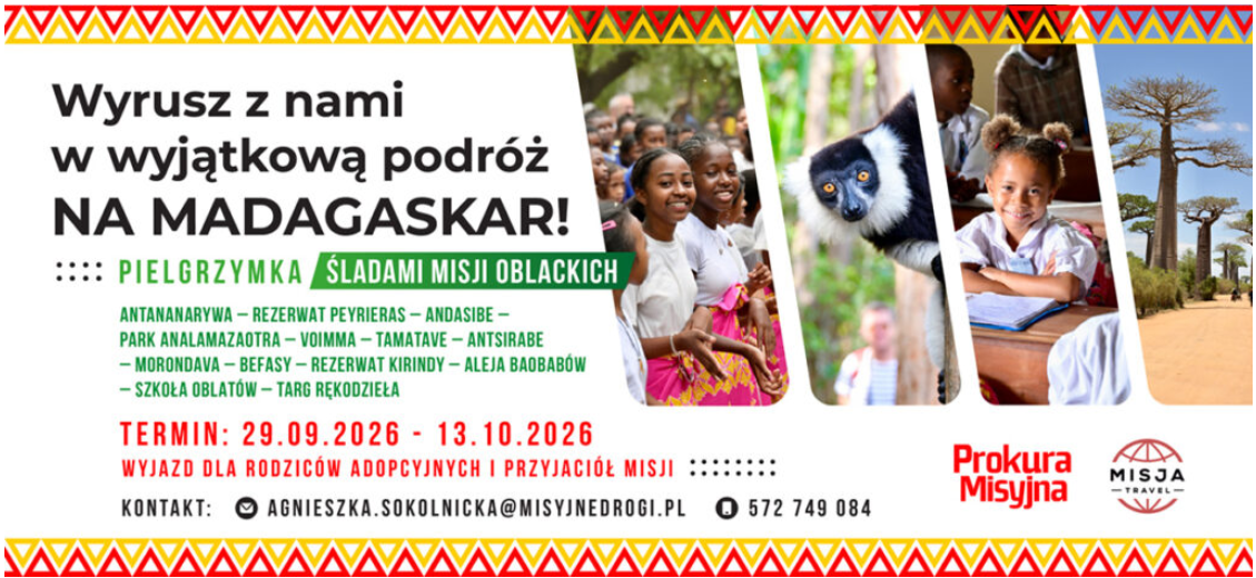 Pielgrzymka na Madagaskar 2026 - ślady misji oblackich